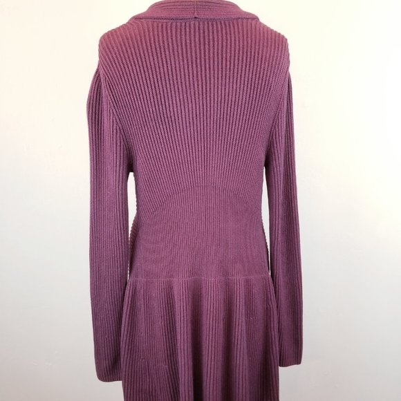 CAbi Regal Mulberry Wine Knit Cardigan Sweater #3350   Women's Size Medium - Picture 6 of 9